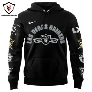 Las Vegas Raiders Hoodie Celebrating 65 Years Silver & Black Hoodie