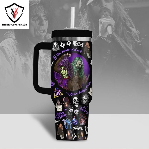 2024 Alice Cooper Rob Zombie Tumbler With Handle And Straw