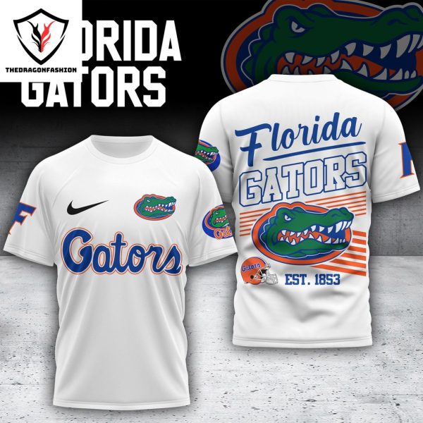 2024 Florida Gators Est 1853 Design 3D T-Shirt – White