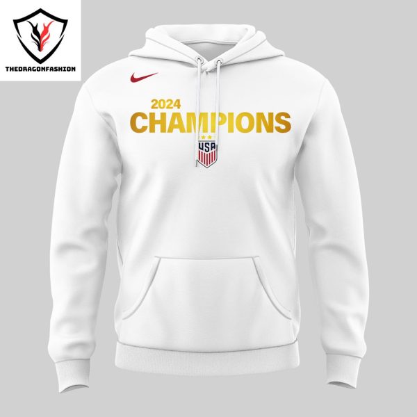 2024 Gold Medal Olympic USA Womens Soccer Design Hoodie