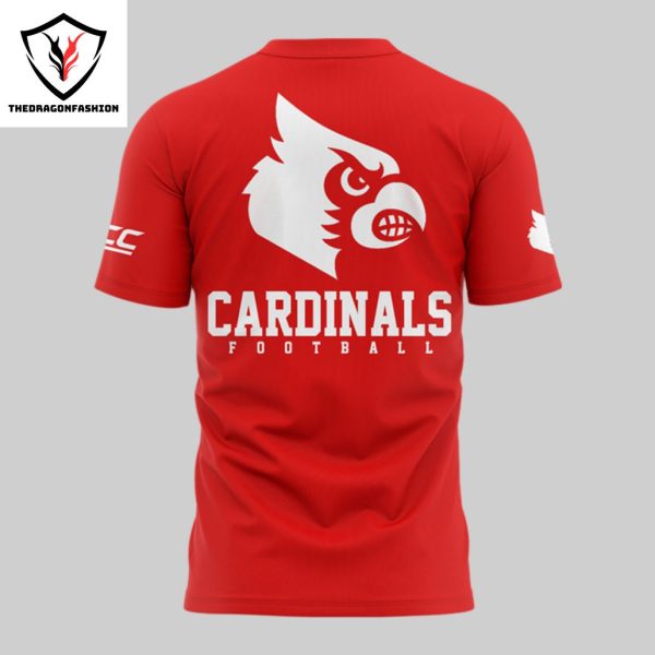 2024 Louisville Cardinals Football 3D T-Shirt – Red