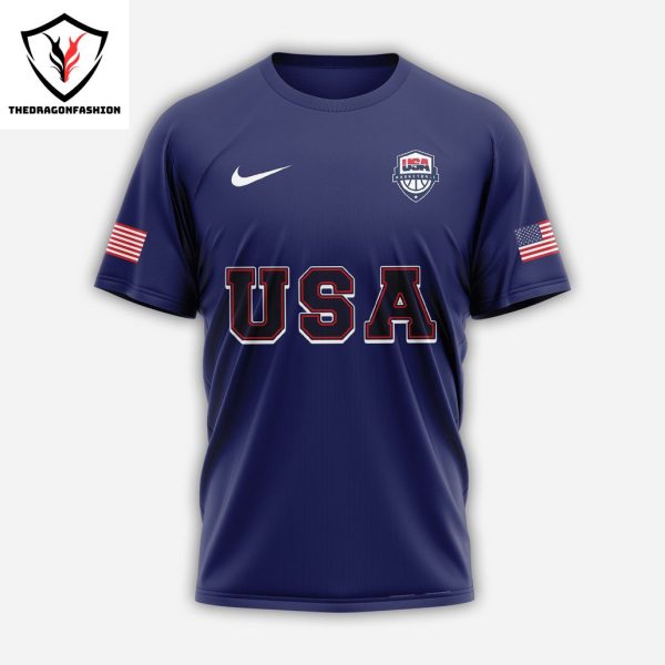 2024 USA Men National Team Olympic Design 3D T-Shirt