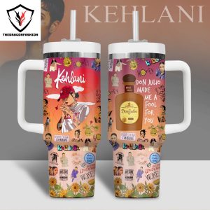 Kehlani – Blue Water Road Tumbler With Handle And Straw