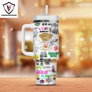 Green Day – She Screams In Silence Tumbler With Handle And Straw