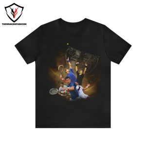 Novak Djokovic Men Single – Gold 3D T-Shirt