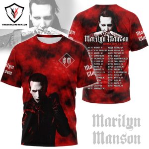 Marilyn Manson Summer 2024 US Tour 3D T-Shirt