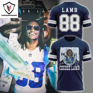 Dallas Cowboys Ceedee Lamb Signature 3D T-Shirt