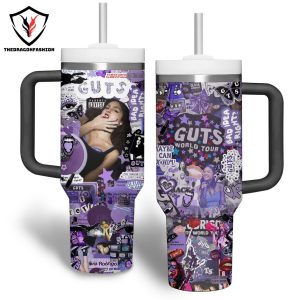 Olivia Rodrigo Guts World Tour Tumbler With Handle And Straw