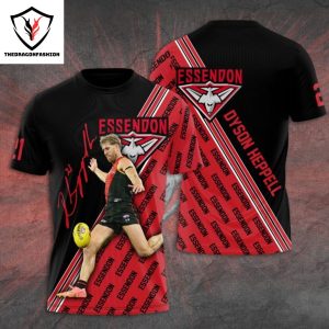 Essendon FC x Dyson Heppell 21 Signature 3D T-Shirt