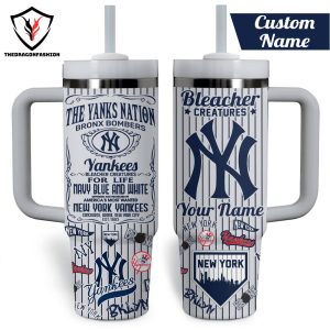 Personalized New York Yankees 2024 Tumbler With Handle And Straw