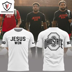 Jesus Won Ohio State Football 3D T-Shirt – Black