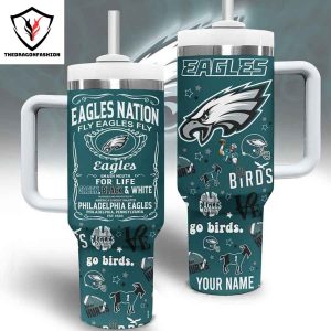 Personalized Philadelphia Eagles We All We Go We All We Need Tumbler With Handle And Straw