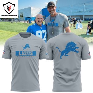 Personalized Detroit Lions Design Black 3D T-Shirt