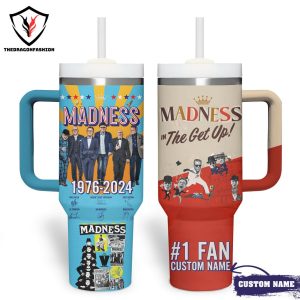 Personalized Madness 1976-2024 The Get Up Signature Tumbler With Handle And Straw