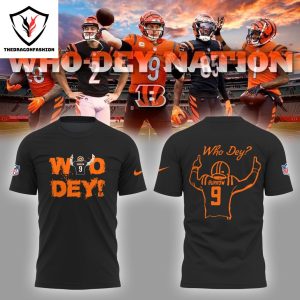 Who Dey Joe Burrow Cincinnati Bengals 3D T-Shirt