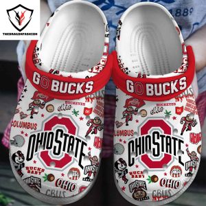 Ohio State Buckeyes Go Bucks Crocs – White