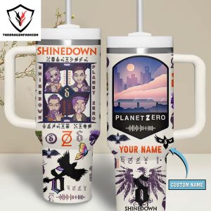 Shinedown – Attention Attention Tumbler With Handle And Straw