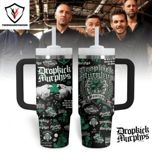 Dropkick Murphys Band Design Tumbler With Handle And Straw