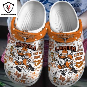 Happy Texas X-Mas Texas Longhorns Merry Christmas Crocs