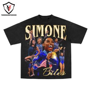 Simone Biles The Goat Paris 2024 Gymnastics 3D T-Shirt