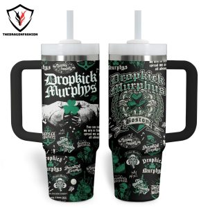 Dropkick Murphys Band Design Tumbler With Handle And Straw