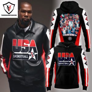 2024 USA Basketball Team Design Red Hoodie