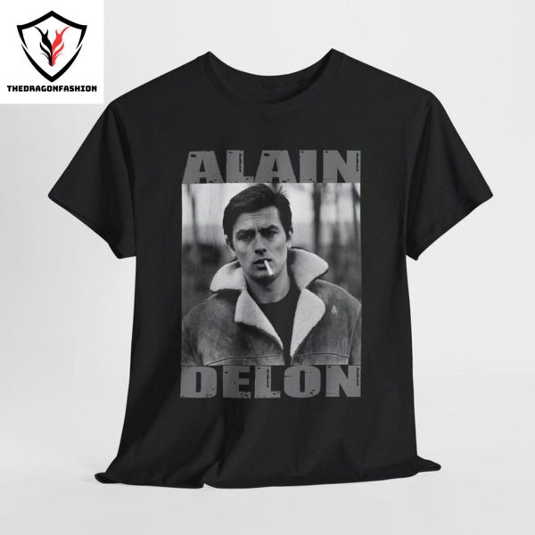 Alain Delon Shirt Tribute In Memory Of French Actor Rip T-sirt Dies At 88 Dead At Home Plein Soleil