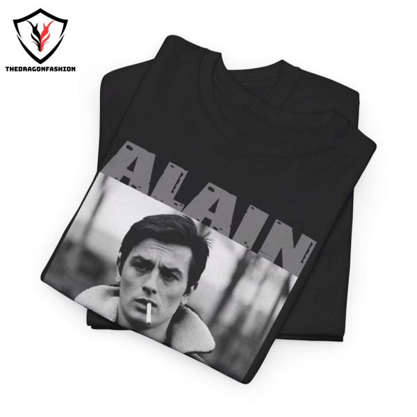 Alain Delon Shirt Tribute In Memory Of French Actor Rip T-sirt Dies At 88 Dead At Home Plein Soleil