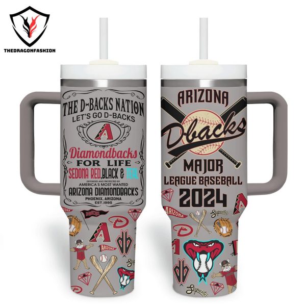 Arizona Diamondbacks Major League Baseball 2024 Tumbler With Handle And Straw