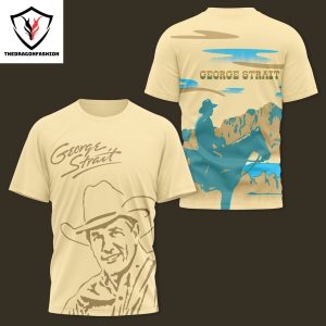 George Strait – God And Country Music Signature 3D T-Shirt