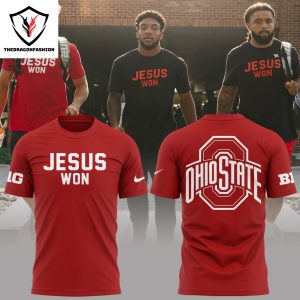 Jesus Won Ohio State Football 3D T-Shirt – White