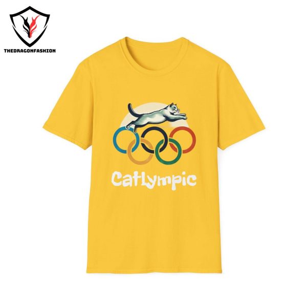 Cat Olympic Shirt Cat Olympic Funny T-shirt for Cat Owner T-shirt Cat Lover Funny Sports T Shirt for Cat Lover Gift for Her Catlympic Shirt