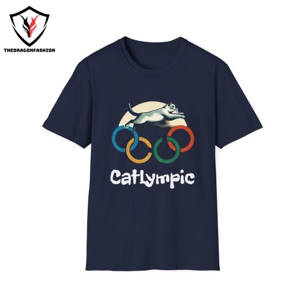 Cat Olympic Shirt Cat Olympic Funny T-shirt for Cat Owner T-shirt Cat Lover Funny Sports T Shirt for Cat Lover Gift for Her Catlympic Shirt