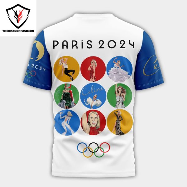 Celine Dion Olympic Paris 2024 3D T-Shirt