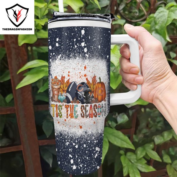 Chicago Bears – Tis The Season Tumbler With Handle And Straw