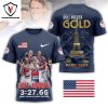 Gabrielle Thomas Olympic Gold Medal Athletics 200 Metres 2024 Design 3D T-Shirt