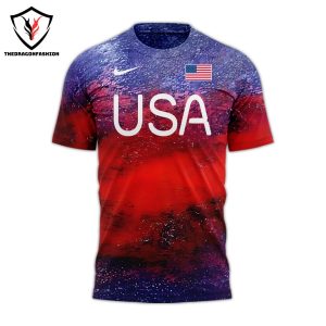 Noah Lyles Team USA Oympic Paris 2024 3D T-Shirt