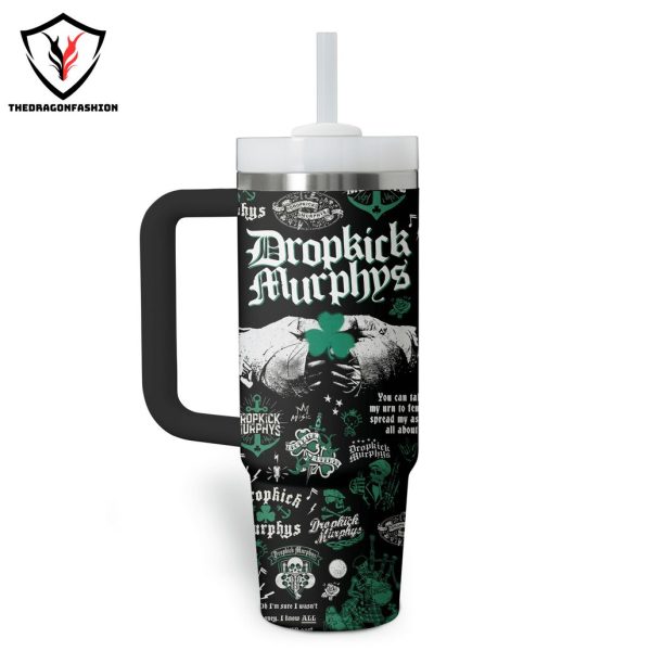 Dropkick Murphys Band Design Tumbler With Handle And Straw