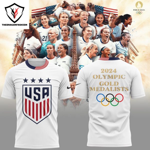 Gold Medal Olympic USA Womens Soccer 3D T-Shirt