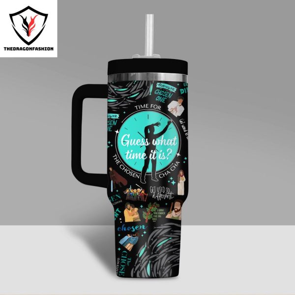 Guess What Time It Is – The Chosen Tumbler With Handle And Straw