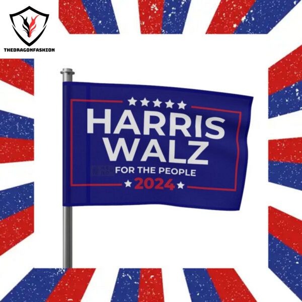 Harris Walz Flag Kamala Harris Flag Harris Walz Front Porch Yard Flag President Flag Lawn Garden Flag Harris 2024 Democrat Flag USA Tim Walz