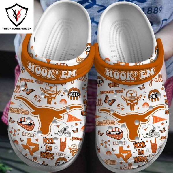 Hook Em Horns Texas Longhorns Crocs