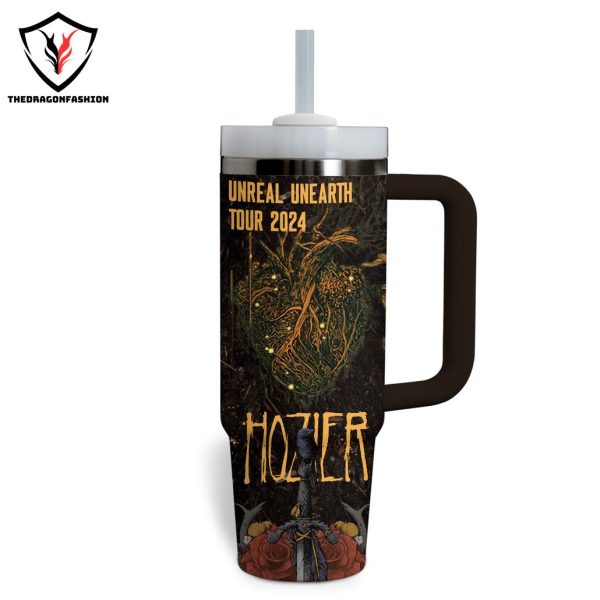 Hozier – Unreal Unearth Tour 2024 Tumbler With Handle And Straw