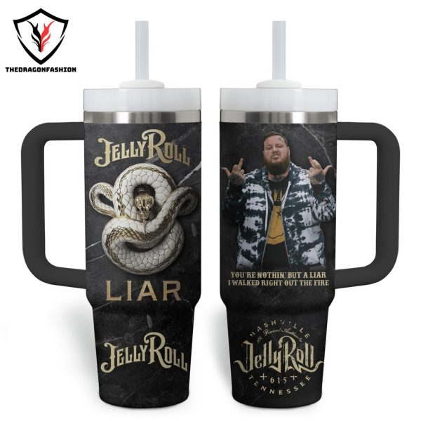 Jelly Roll Liar Tumbler With Handle And Straw