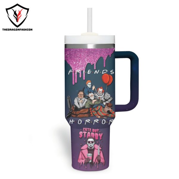 Just A Girl Who Loves Horror Movies Tumbler With Handle And Straw