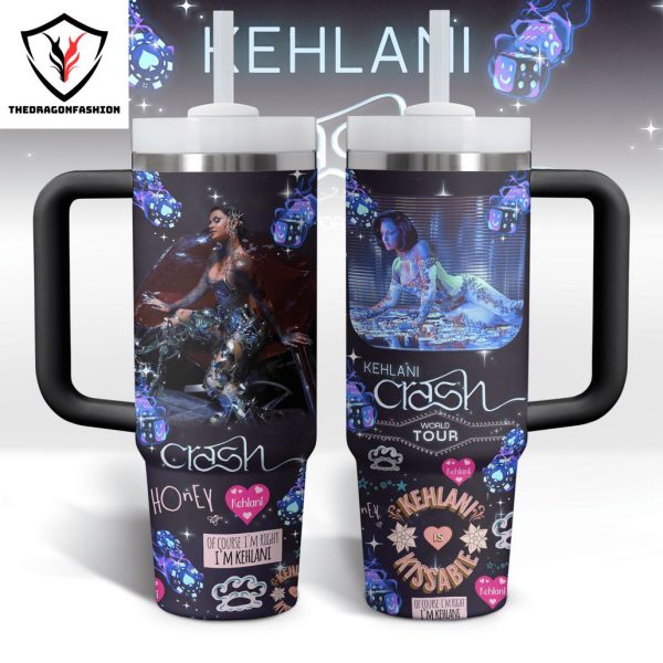 Kehlani – Crash World Tour Tumbler With Handle And Straw