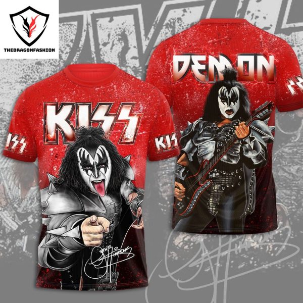 KISS Demon Signature 3D T-Shirt