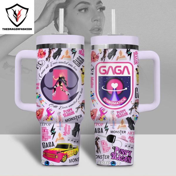 Lady Gaga Chromatica Tumbler With Handle And Straw