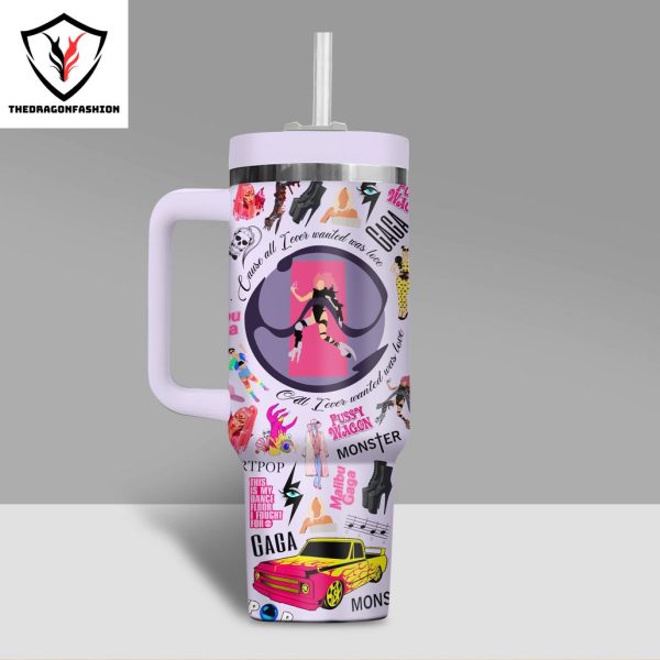 Lady Gaga Chromatica Tumbler With Handle And Straw