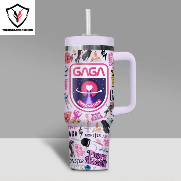 Lady Gaga Chromatica Tumbler With Handle And Straw